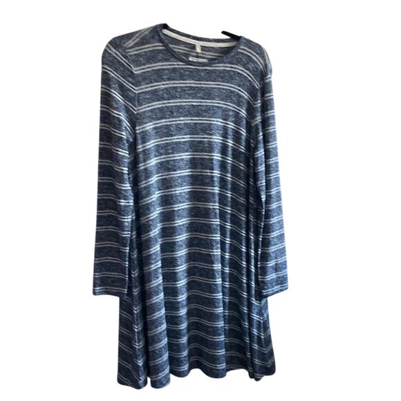 New Lou & Grey SOFT Sailor Chic Striped Indie Tunic Knit Dress | Size M - Picture 2 of 10